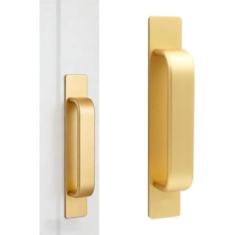 Poignée coulissante de porte grange robuste en alliage (1/5)