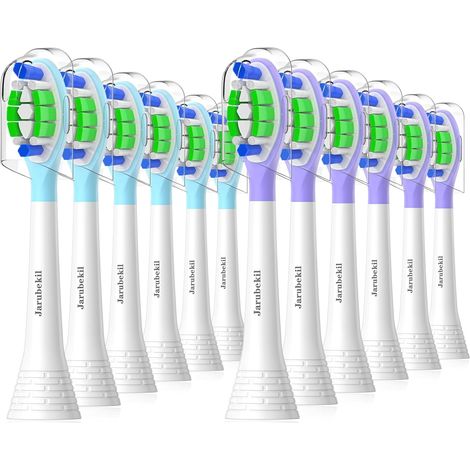 Tete de Brosse Compatibles avec Brosse à Dents Électrique, Brossette pour Diamondclean 9000 7100 4100 3100 5500, Lot de 12, Blanc (1/5)