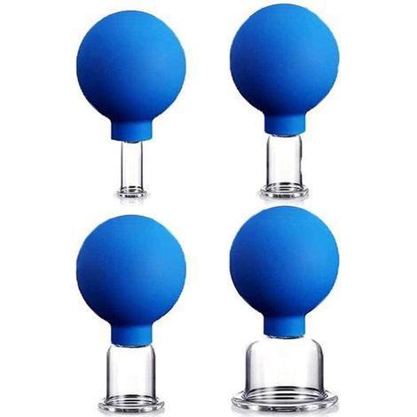 Kits de ventouses, kit de ventouses faciales en verre, ventouses de massage à succion sous vide en silicone, kit de ventouses de qualité professionnelle - TOUT (1/5)