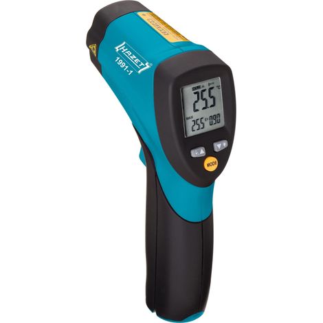 Thermomètre infrarouge Hazet 1991-1 Optique 12:1 -50 - +550 °C étalonné d'usine (sans certificat) (1/4)