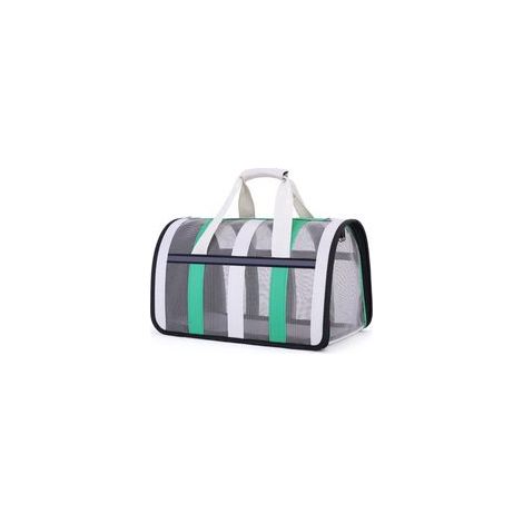 1 Katzen- und Hundetransporttasche, faltbar, atmungsaktiv, Nylon, 33x25x22cm, für Reisen. (1/5)