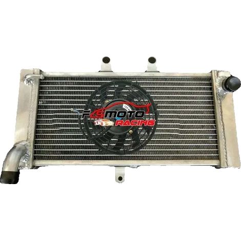 Radiador de aluminio, con mayor eficiencia de refrigeración, soldado con TIG, compatible con Suzuki Bandit 650 GSF650, montaje izquierdo y derecho. (1/5)