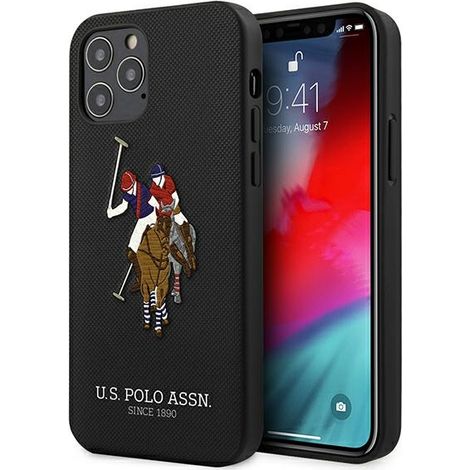 US Polo USHCP12LPUGFLBK iPhone 12 Pro Max 6,7 Zoll schwarz/schwarz Polo Stickerei Kollektion (1/5)