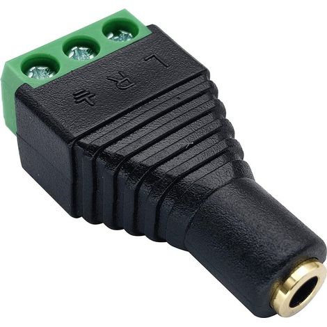 Connecteur audio sans soudure, connecteur de surveillance d'alimentation DC, siège femelle audio 3 sections (1/4)