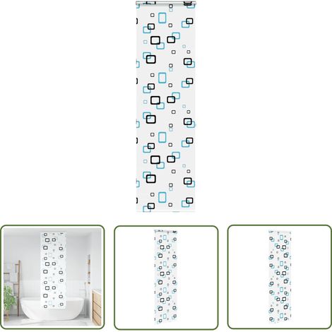 vidaXL Store enrouleur de douche avec cassette largeur du tissu 66 cm (1/5)