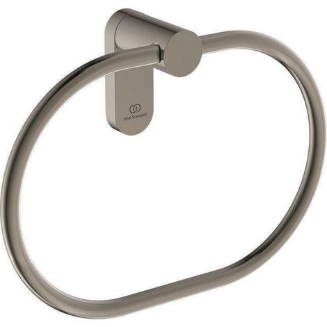 Toallero CONCA redondo plata tormenta IDEAL STANDARD