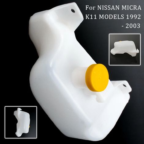 Vase d'expansion de liquide de refroidissement avec bouchon pour Nissan MICRA K11 (1992-2002) - Référence : 21710-43B01 - Pièces détachées automobiles