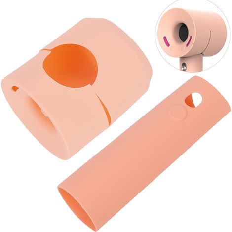 Silikon-Schutzhülle für Dyson Haartrockner, korallenorange Reiseetui (1/5)