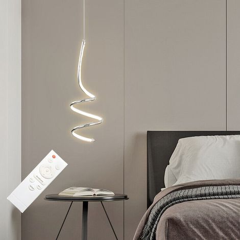 Lampada a Sospensione LED moderno a spirale Dimmerabile 3 Tonalità Luce e Telecomando IP20 Oro (1/3)