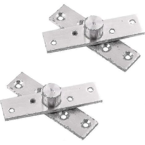 Charnières de porte pivotantes à 360° en 2 pièces, construction en acier inoxydable, pivot de porte lesté à 360°, 74 x 18 mm, édition 0923 (1/5)