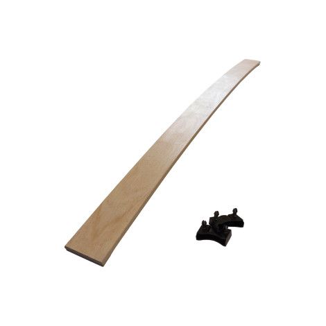 Lot de 1 latte + embouts pour sommier et lit  874x53x8 mm  Bois hêtre durable - 7 plis