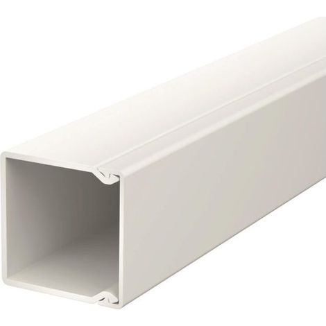 OBO Bettermann Wand- und Deckenkanal mit Bodenlochung 40x40x2000 Polyvinylchlorid lichtgrau RAL 7035, 2 Meter, 6027016 (1/4)