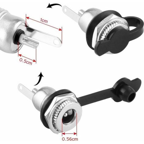 Adaptateur Jack Femelle - 5.5x2.1 mm - Pour Alimentation Électronique - Lot de 10 Pièces (1/4)