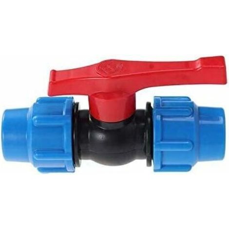 Vanne à boisseau sphérique en plastique PEHD pour tuyau de compression 32 mm (1/5)
