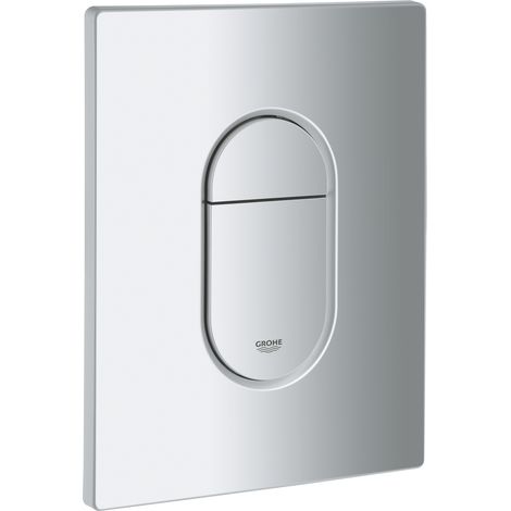 Kompatibel mit GROHE Betätigungsplatte Spülkasten Drückerplatte silber 38844P00