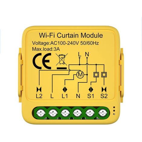 Módulo WiFi inteligente para cortinas, interruptor para persianas venecianas eléctricas, interruptor de control para persianas enrollables. (1/5)