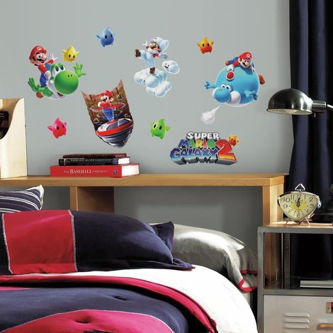 NINTENDO SUPER MARIO GALAXY 2 - Stickers repositionnables Super Mario Galaxy 2, Nintendo (1/2)