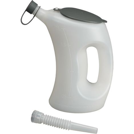 Vaso medidor 2l con tapa protectora / tapón protector / caño flexible HDPE PRESSOL