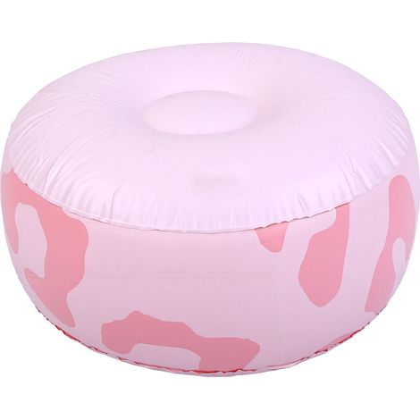 Repose-pieds gonflable en PVC, tabouret d'extérieur Portable, oreiller de pied gonflable pour Camping Patio plage rose (1/5)