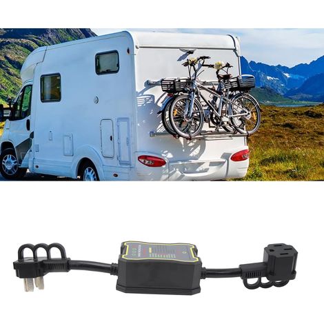 50A Überspannungsschutz für Wohnmobile, Wohnmobil-Schaltungsanalysator mit integriertem Überspannungsschutz, intelligenter Überspannungsschutz, 125V US-Standardsteckdose. (1/5)