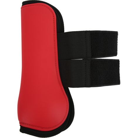 paire de guêtres de tendon pour chevaux, souples, antidérapantes et faciles à coller, coque en PU, pour les membres antérieurs des chevaux, rouge, taille XL (1/5)