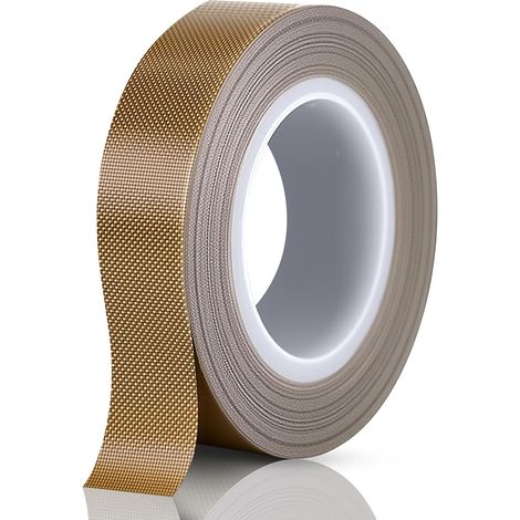 Hochtemperatur-Klebeband 0,18 x 10 mm x 10 m, Teflonband für Rohrleitungsabdichtung, Hochtemperaturrolle, Teflonstreifen für Vakuumiergeräte (1/5)