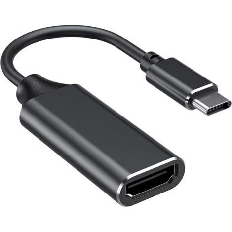 Adaptateur USB Type C à HDMI 4k (Thunderbolt 3 compatible) avec sortie audio vidéo pour MacBook Pro 2018/2017, iPad pro 2018, Samsung Note 9/S9, Huawei Mate 20 etc (Black) (1/5)