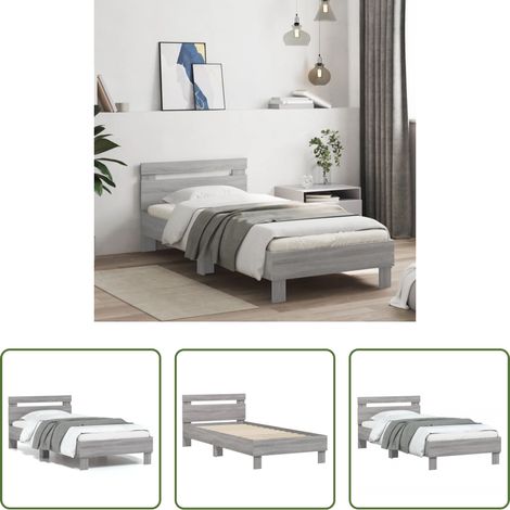 Cadre de lit -  Cadre de lit sans matelas avec tête de lit 75x190 cm (1/5)