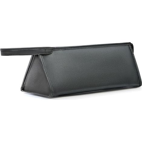 Unisex-Aufbewahrungstasche in Schwarz, wasserabweisend, minimalistisch.