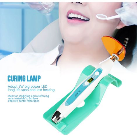 Lampe de polymérisation LED dentaire 100-240V, filaire et sans fil rechargeable, pour dentiste, prise CN, outil de durcissement professionnel (1/5)