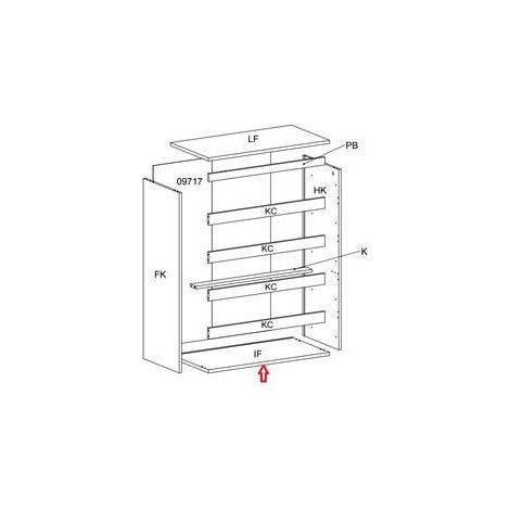 R BASE IF X KIT CASSETTIERA 5C NOVA 77X40X107 BIANCA