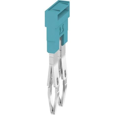 WEIDMÜLLER LOT DE 60 CONNECTEURS TRANSVERSALES ZQV 2.5N/2 BL 1527740000 - BLEU WEIDMULLER
