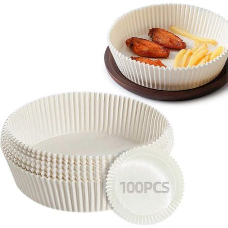 Papier sulfurisé jetable pour friteuses à air chaud, pour une cuisson et une pâtisserie plus faciles et un nettoyage simplifié.-AquaForge (1/4)