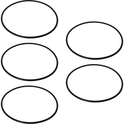 Lot de 5 joints en caoutchouc pour filtre à cartouche d'aquarium OE A20063 A20064 compatible avec 304 305 306 307 404 405 406 407 - Diamètre extérieur : 185 mm - Noir (1/5)