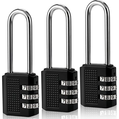 Candado con código digital, candado de combinación de 3 dígitos, candado de combinación pequeño, código digital, resistente a la intemperie, cerradura de código digital para maleta, taquilla