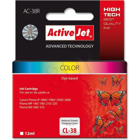 Activejet AC-38R cartucho de tinta Compatible Cian, Magenta, Amarillo 1 pieza(s) (1/2)