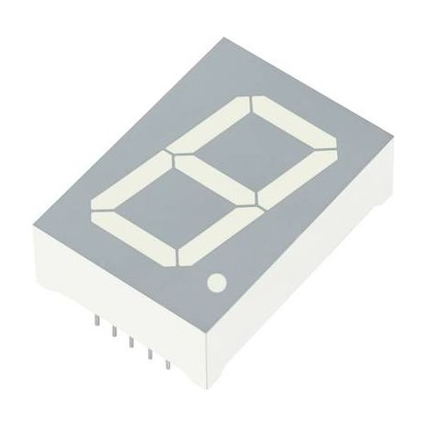 Kingbright Afficheur 7 segments rouge 25.4 mm 3.7 V Nombre de chiffres: 1 SA10-21SURKWA (1/2)