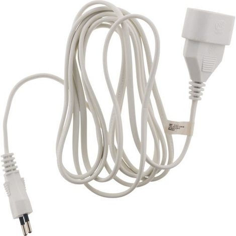 Prolongateur Hbf 2m Blanc Rallonge électrique 2m Légère - Hbf (1/2)