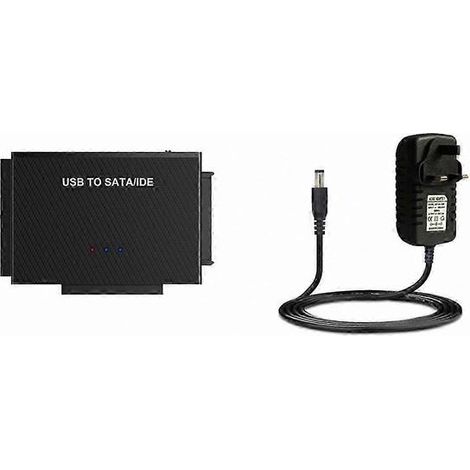 Adaptateur SATA IDE pour disques durs 2,5/3,5 pouces avec connexion USB 3.0 (1/5)
