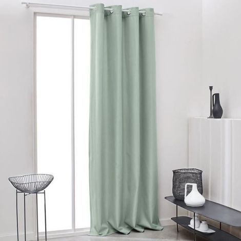 TODAY Rideau Isolant Thermique Essential Uni - 140 x 240 cm - Céladon (1/2)