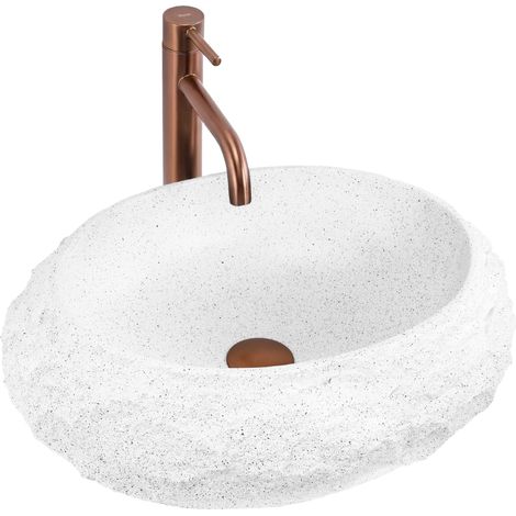 Lavabo da appoggio Rea Mika Light Grey (1/5)