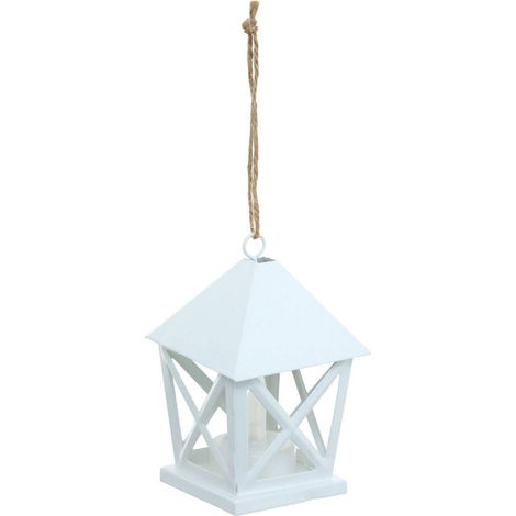 Lámpara colgante de metal con forma de abeto y luz LED, 8 cm - Feeric lights & christmas (1/5)