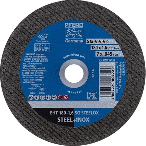 Pferd Trennscheibe Eht 180-1,6 Sg Steelox (1/4)
