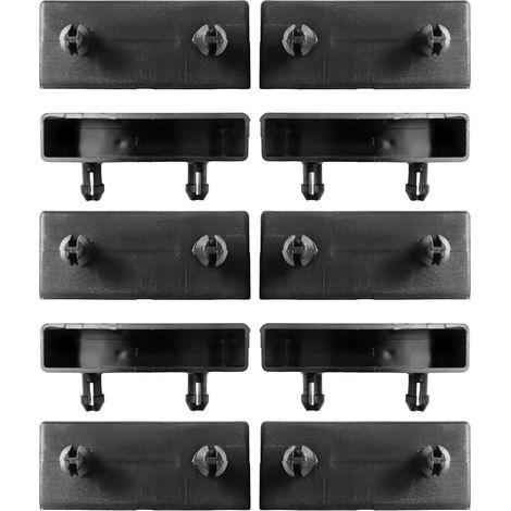 Scm Créations – Lot de 10 embouts de latte 60mm – Plastique renforcé – Fixation pour sommier clic-clac et BZ – Installation facile