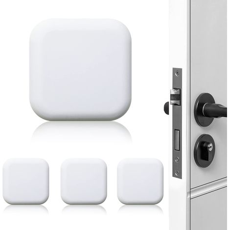 Set di 4 fermaporta, protezioni da parete, paraurti, maniglie per porte, paraurti per maniglie per porte, paraurti autoadesivi, cuscinetti in gomma morbida per l'ufficio domestico