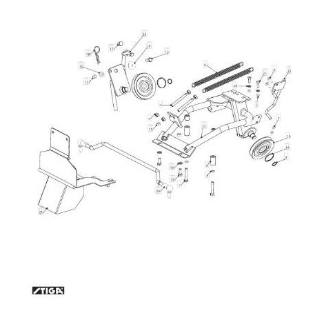 SUPPORTO SX ORIGINALE STIGA - 1319-1913-01