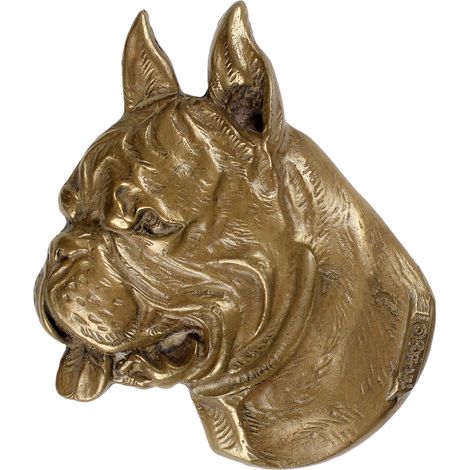 Boxer, Boxer: una placa conmemorativa con un perro, una nota de agradecimiento personalizada, un premio, un diploma con una dedicatoria de la marca Art-Dog. (1/3)