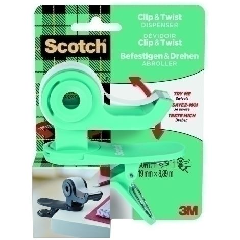 PORTARROLLOS SCOTCH C19 VD + CINTA MG - Pack de 16 unidades