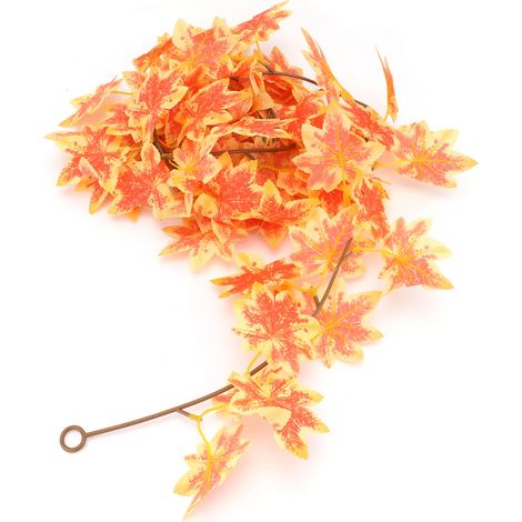 Vignes artificielles, feuilles, plantes, compositions florales, décoration murale de fond, 1,6 m, érable rouge. (1/5)