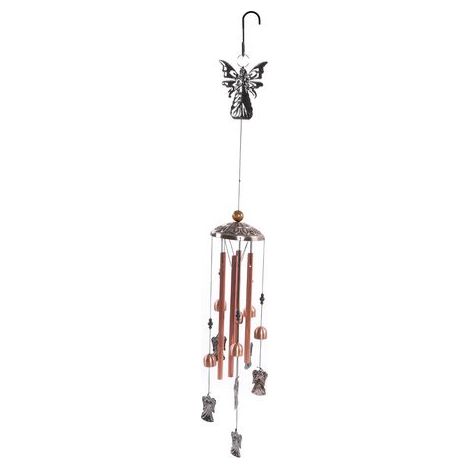 Retro-Engel-Windspiel, zierliche Metalldekoration, Geschenk für Garten, Hof, Terrasse, Wohnzimmer (1/5)